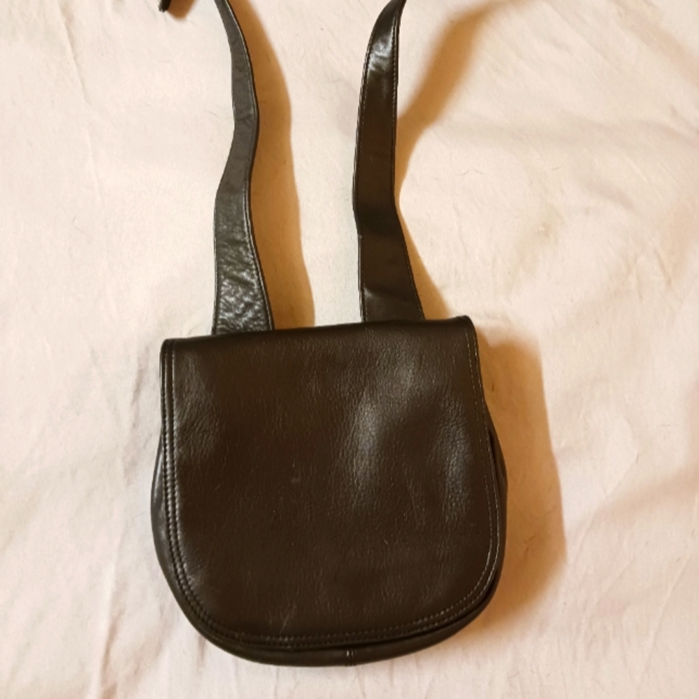 Vintage Bossino Black Leather handbag